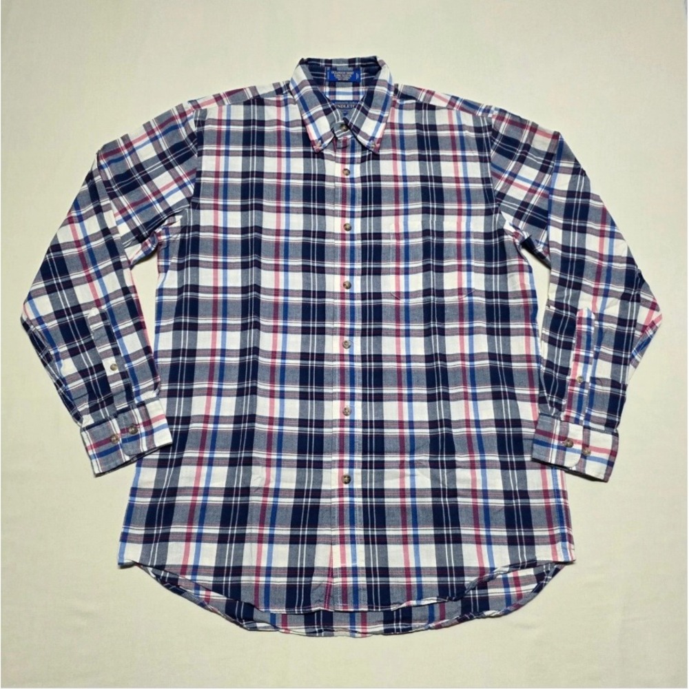 Pendleton Oceanside Shirt Men Medium Blue Long Sleeve Shirt Button Down Reg Fit